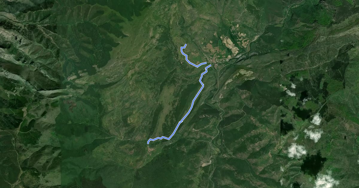 Маршрут Camino de Torrecilla en Cameros a Nieva de Cameros на спутниковом снимке
