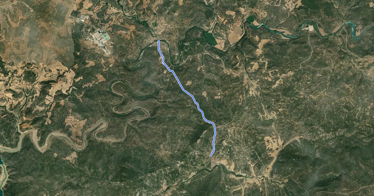 Маршрут Camino de Viana на спутниковом снимке