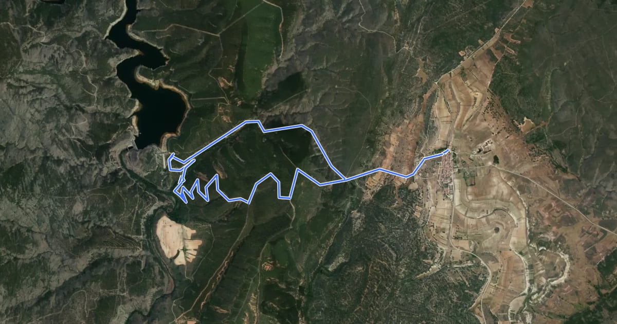 Маршрут Camino del Arcipreste de Hita на спутниковом снимке