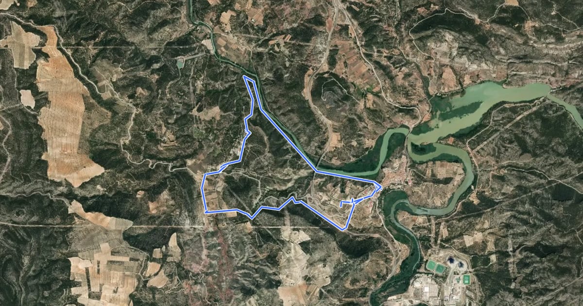 Маршрут Camino del Balneario на спутниковом снимке