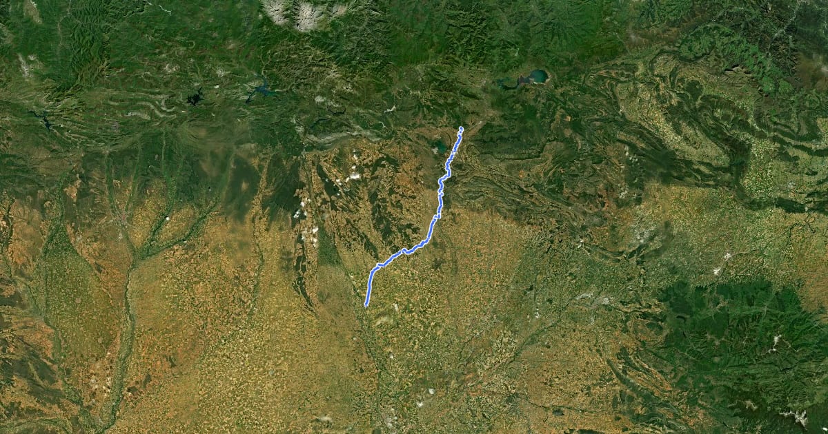 Маршрут Camino del Besaya: Palencia на спутниковом снимке
