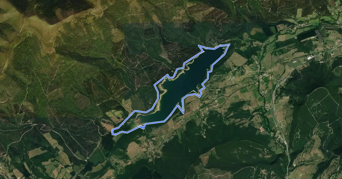 Маршрут Camino del Calcolítico на спутниковом снимке