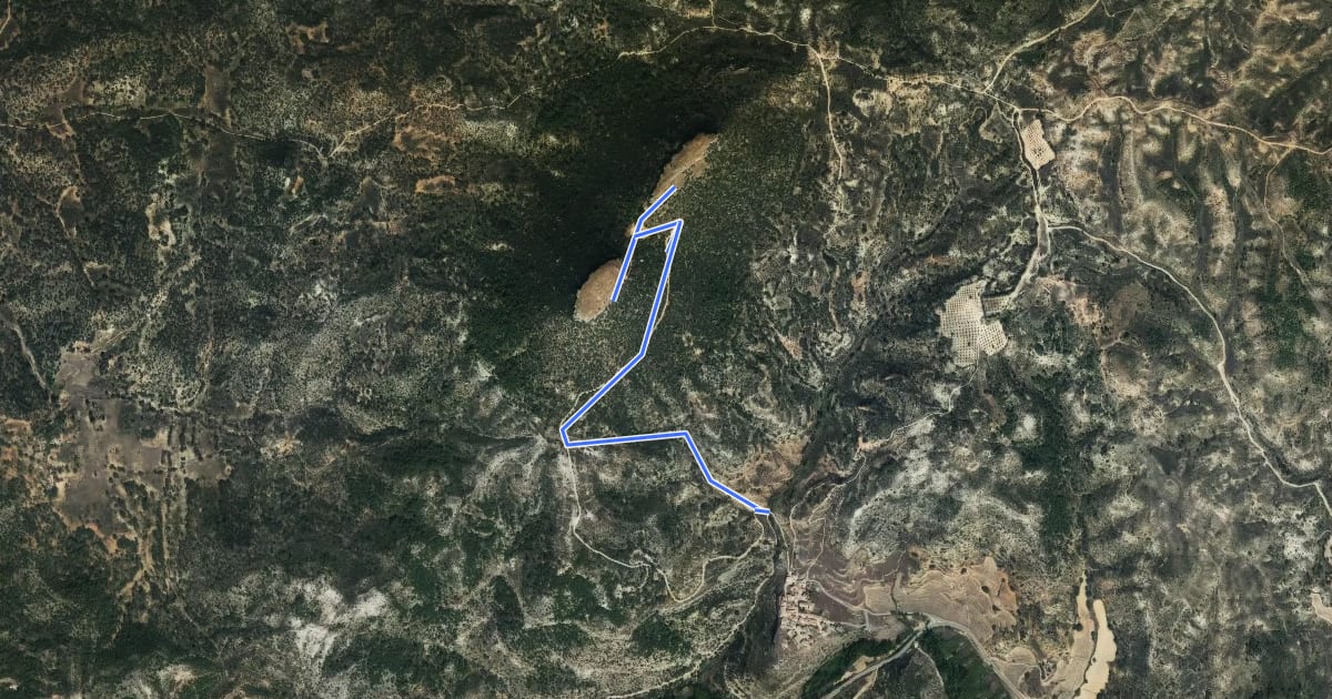 Маршрут Camino del Collado на спутниковом снимке