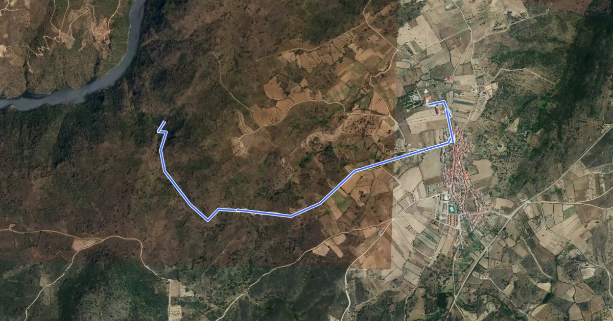 Маршрут Camino del Pozo Airón на спутниковом снимке