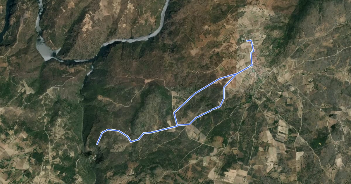 Маршрут Camino del Pozo de los Humos на спутниковом снимке