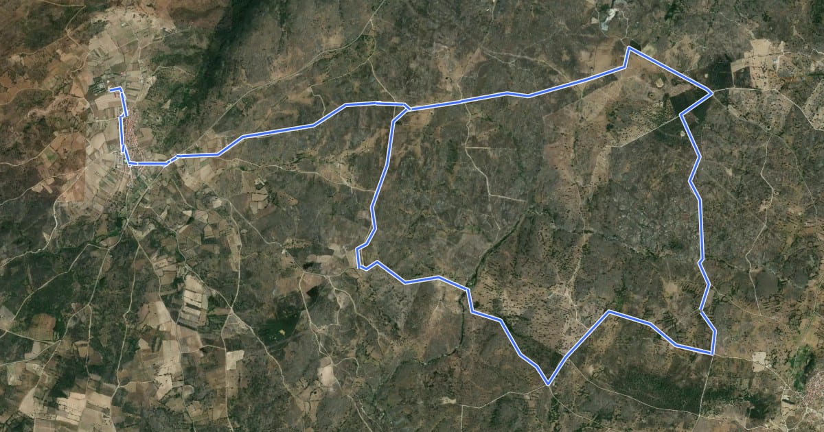 Маршрут Camino del Puente Nuevo на спутниковом снимке
