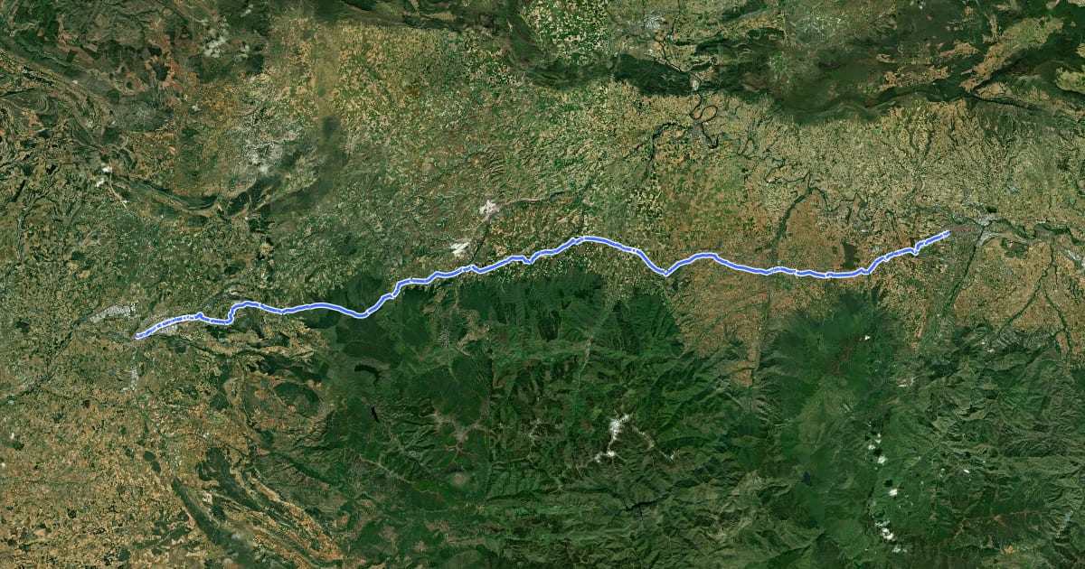 Маршрут Camino Francés - 03 Logroño a Burgos на спутниковом снимке