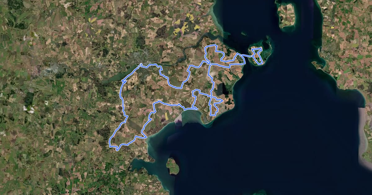 Маршрут Camino Haderslev Næs на спутниковом снимке