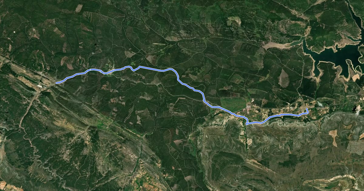 Маршрут Camino Jacobeo Castellano-Aragonés: Abejar-San Leonardo de Yagüe на спутниковом снимке