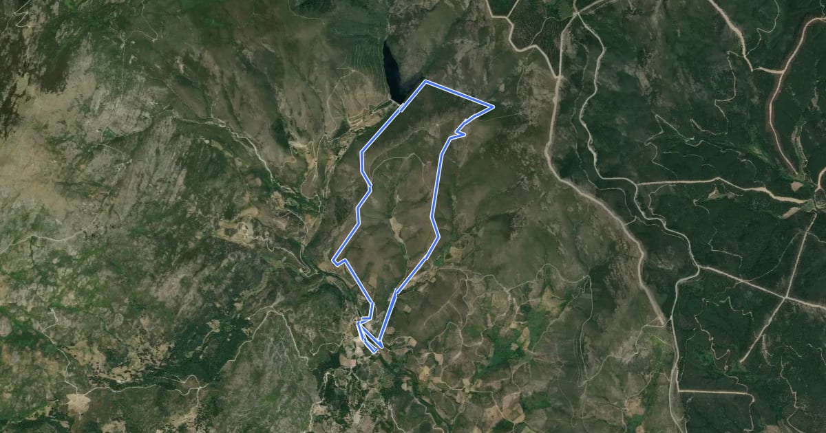 Маршрут Camino Natural del Rio Ribera de Acebo на спутниковом снимке