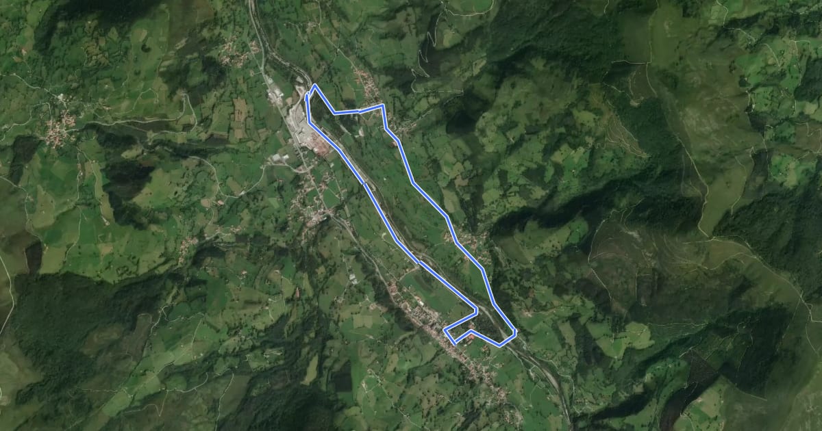Маршрут Camino Natural del Valle de Toranzo. Ruta de Ontaneda на спутниковом снимке