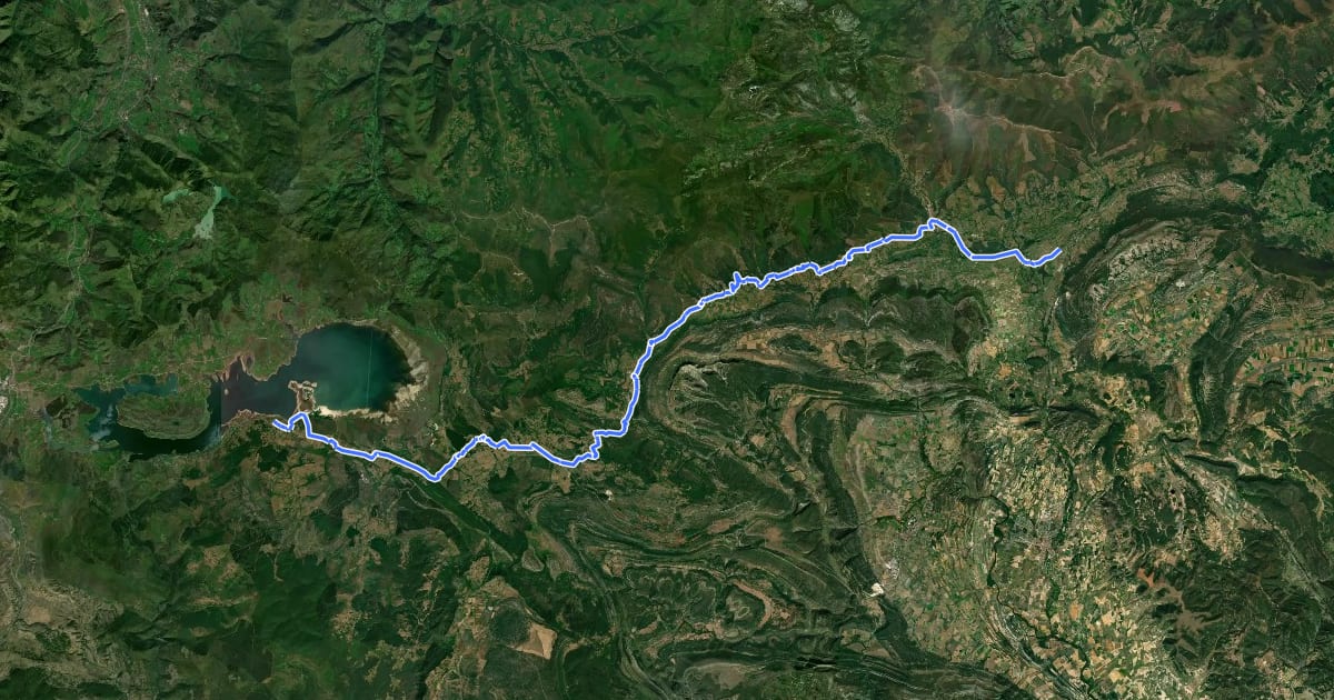 Маршрут Camino Olvidado (Villasante-Bimón) на спутниковом снимке