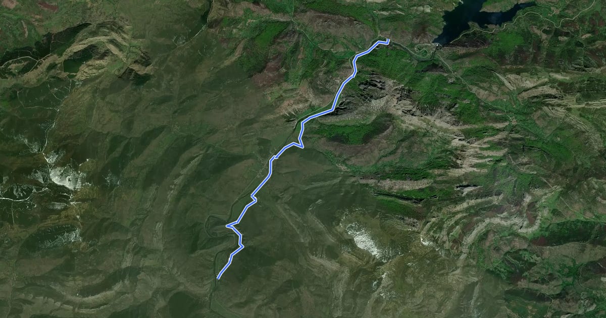 Маршрут Camino Real на спутниковом снимке
