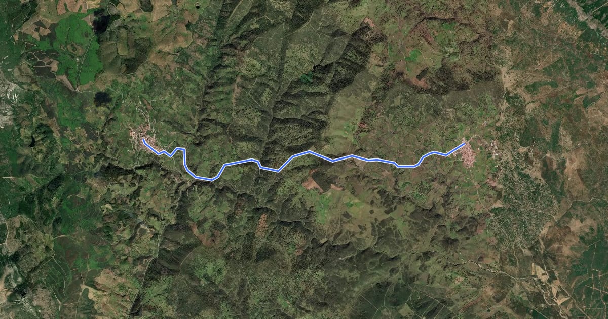Маршрут Camino Real de los Austrias - Etapa 5 на спутниковом снимке