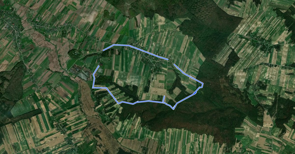 Маршрут Camino rojo на спутниковом снимке
