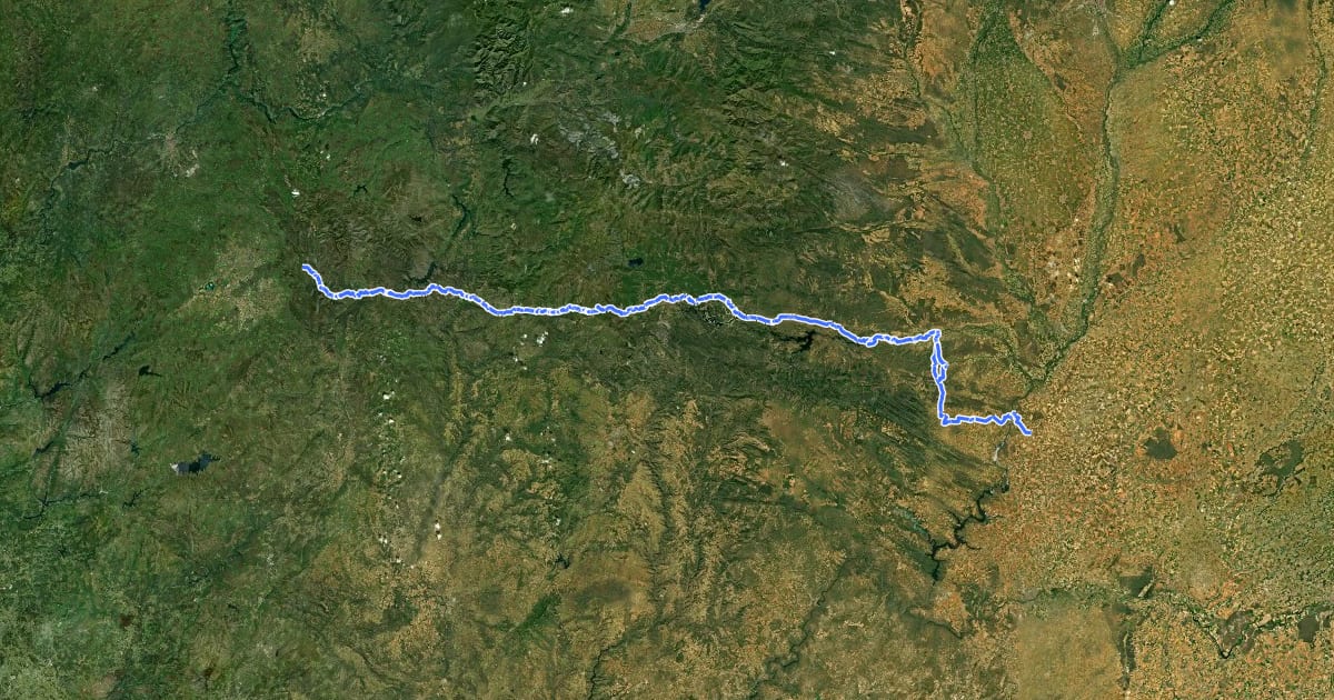 Маршрут Camino Sanabrés (Este) / Camiño Xabrés (Leste) на спутниковом снимке