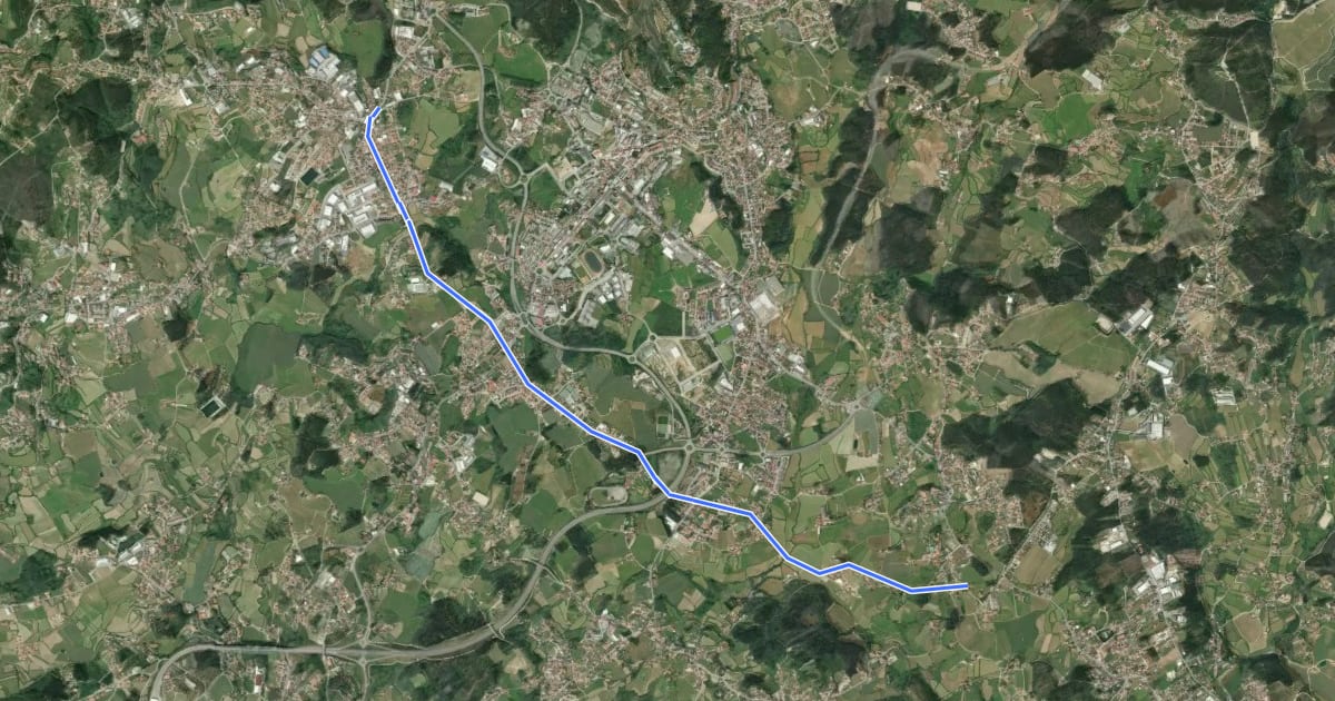 Маршрут Camino Torres alt - 02 Caminho de Don Diego de Torres Villarroel на спутниковом снимке