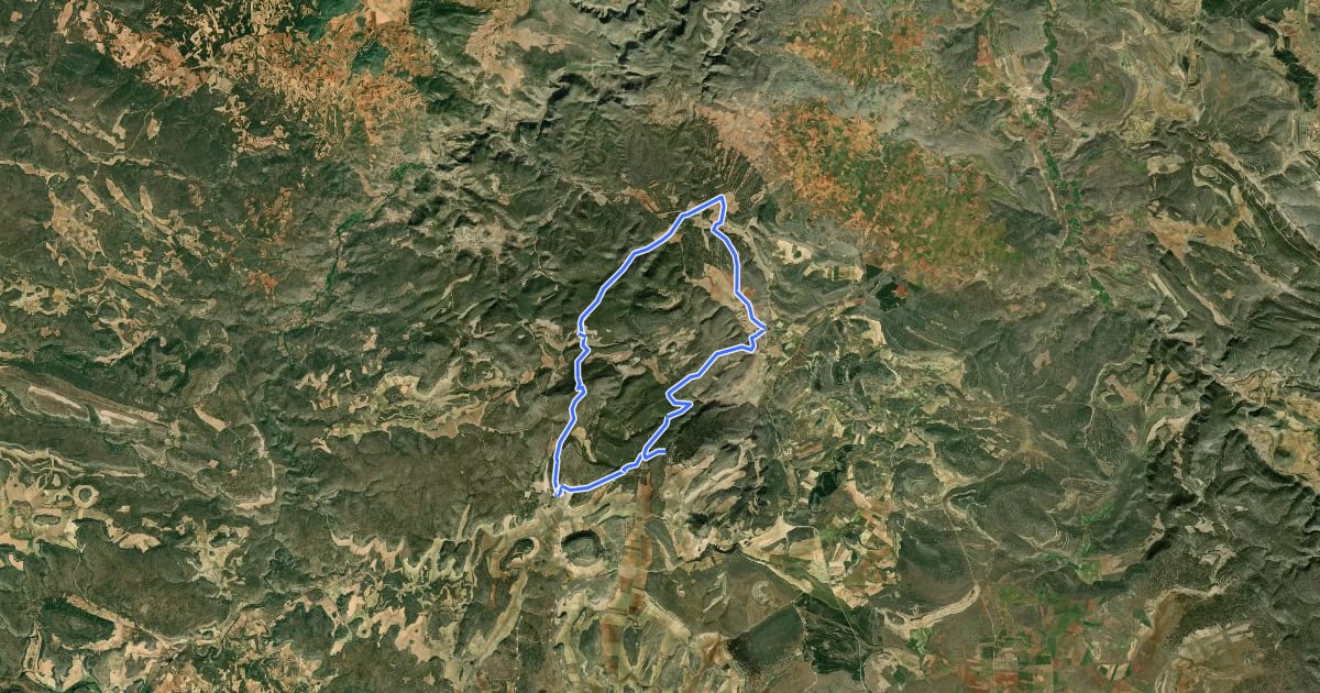 Маршрут Caminos de Labros y Santa Catalina на спутниковом снимке