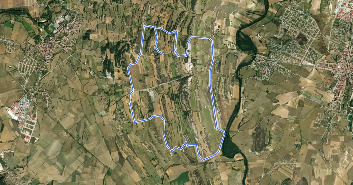 Маршрут Caminos de Villazorana на спутниковом снимке
