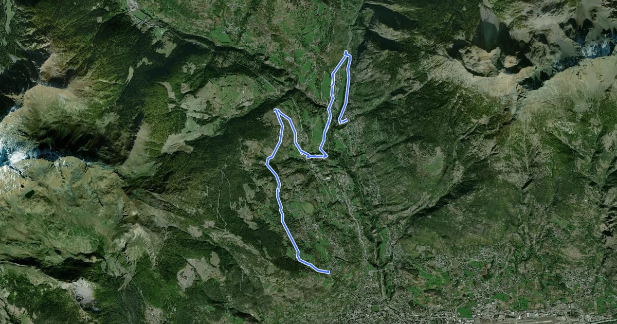 Маршрут Cammino Balteo (Bassa Via della Valle d'Aosta), Tappa 11 на спутниковом снимке