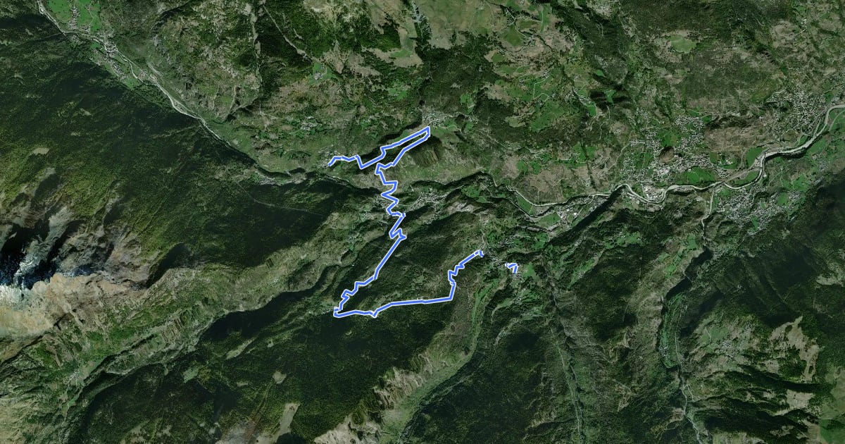 Маршрут Cammino Balteo (Bassa Via della Valle d'Aosta), Tappa 15 на спутниковом снимке