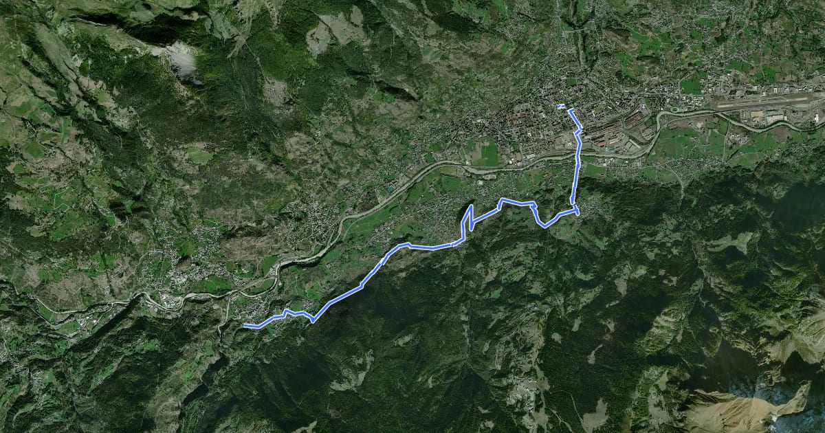 Маршрут Cammino Balteo (Bassa Via della Valle d'Aosta), Tappa 18 на спутниковом снимке