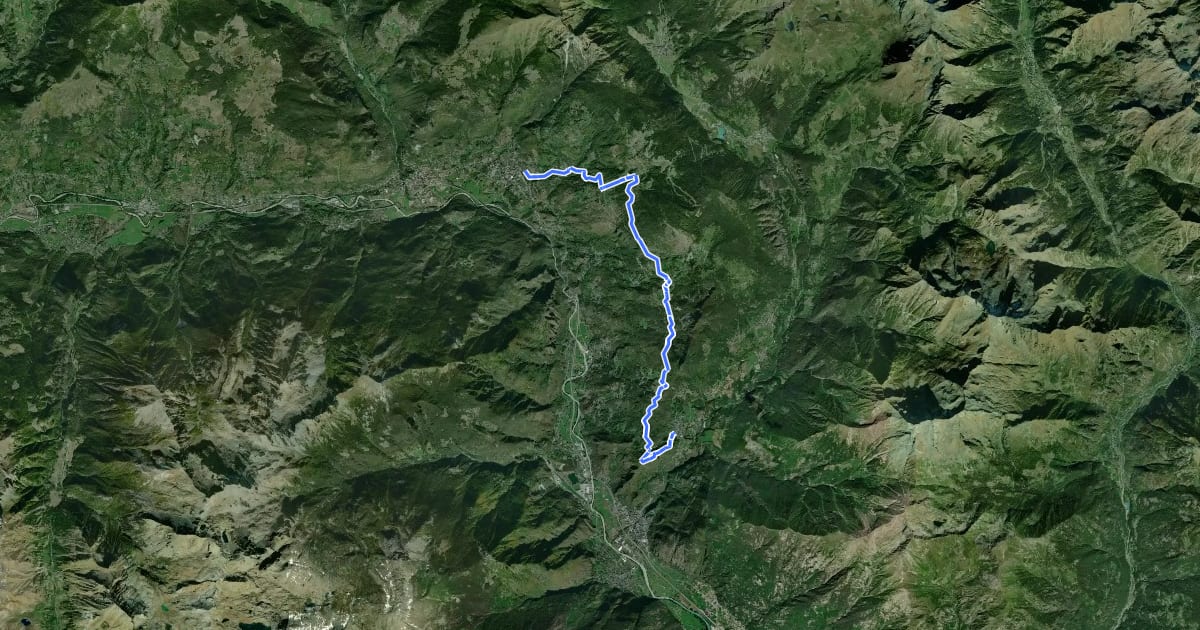 Маршрут Cammino Balteo (Bassa Via della Valle d'Aosta), Tappa 6 на спутниковом снимке