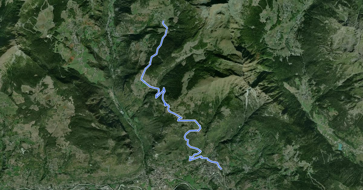 Маршрут Cammino Balteo (Bassa Via della Valle d'Aosta), Tappa 7 на спутниковом снимке