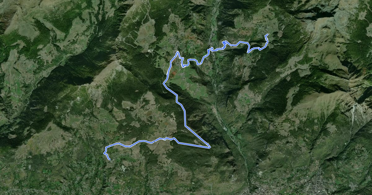 Маршрут Cammino Balteo (Bassa Via della Valle d'Aosta), Tappa 8 на спутниковом снимке