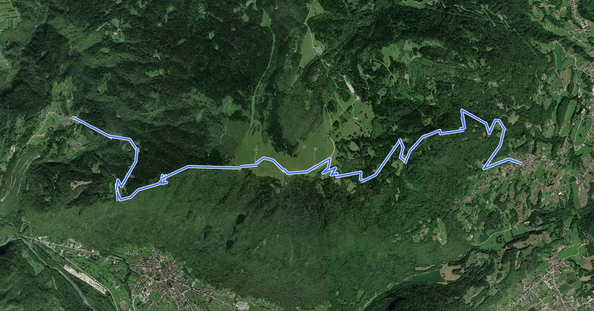 Маршрут Cammino delle Dolomiti - Tappa 02 на спутниковом снимке