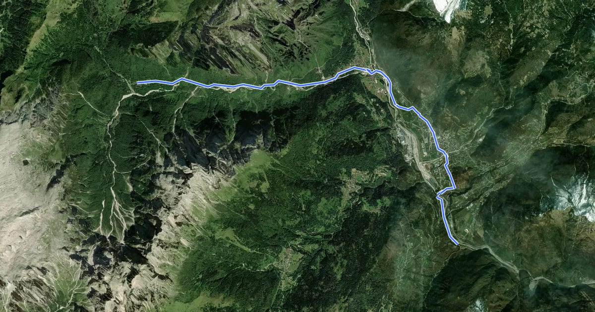 Маршрут Cammino delle Dolomiti - Tappa 08 на спутниковом снимке