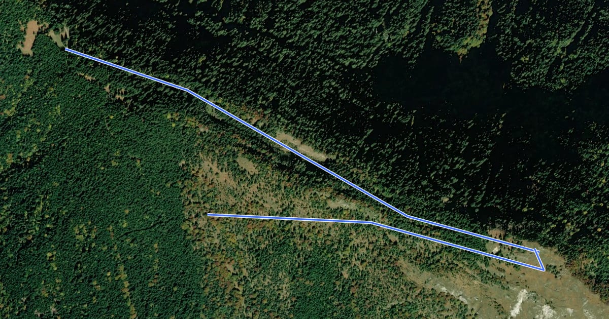 Маршрут Cammino delle Pievi - Tappa 13 Variante на спутниковом снимке