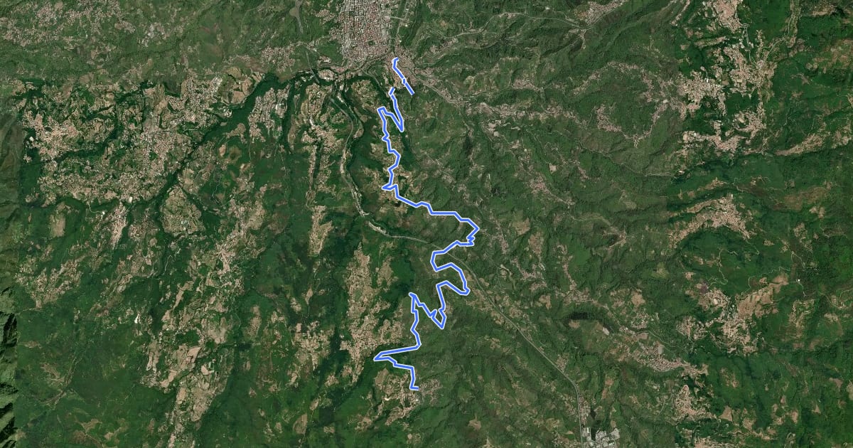 Маршрут Cammino di San Francesco di Paola - Via dei Monasteri - Tappa 7 на спутниковом снимке
