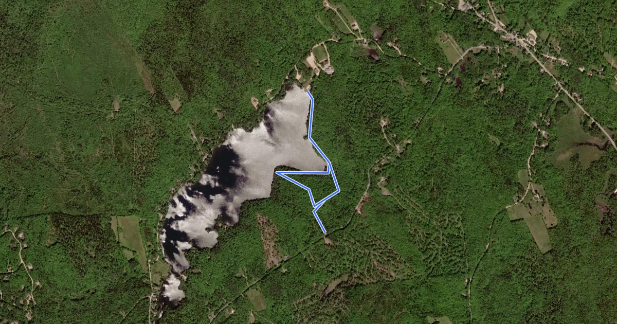 Маршрут Camp Morgan Trail на спутниковом снимке