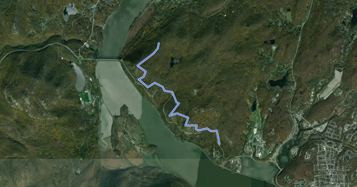 Маршрут Camp Smith Trail на спутниковом снимке