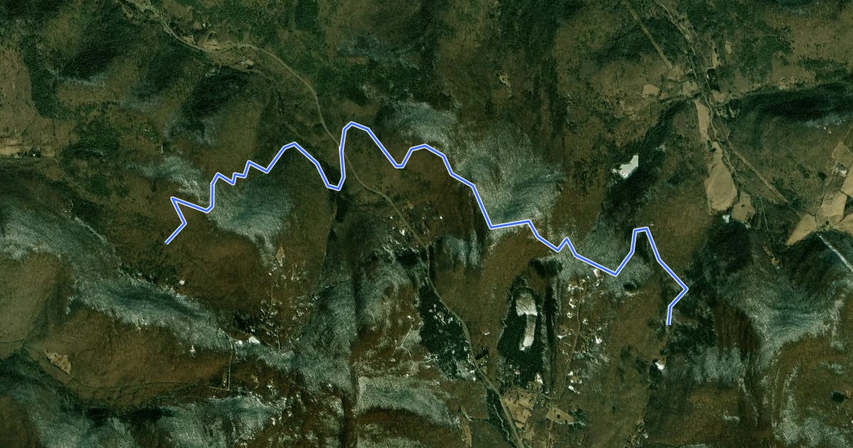 Маршрут Campbell Mountain Trail на спутниковом снимке
