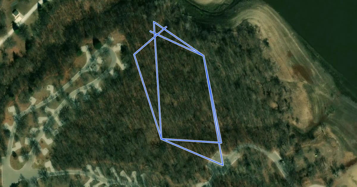 Маршрут Camper's Loop Trail на спутниковом снимке