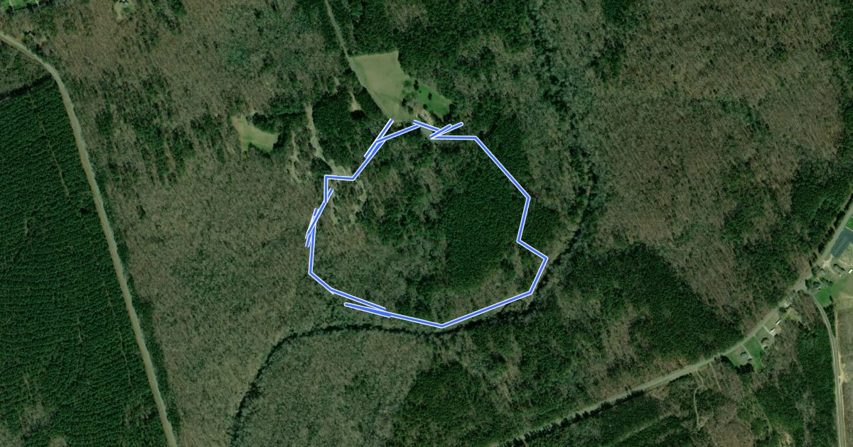 Маршрут Campground Loop на спутниковом снимке