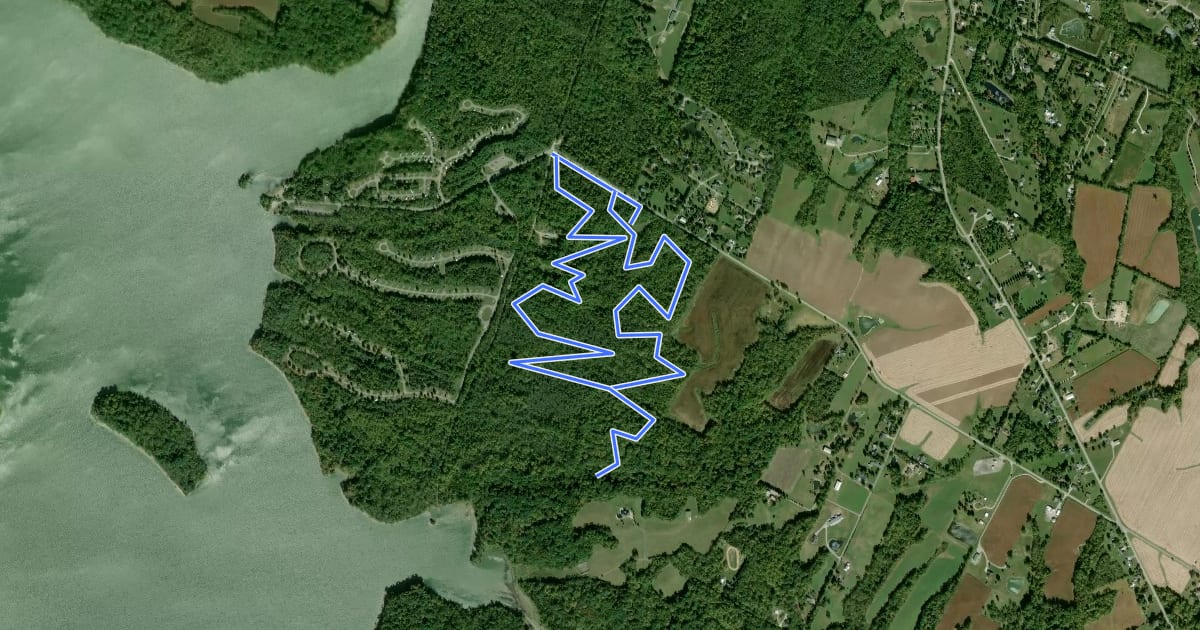 Маршрут Campground Loop Trail на спутниковом снимке
