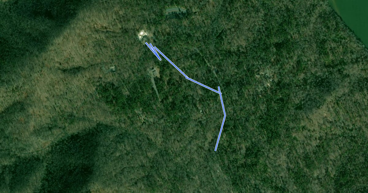 Маршрут Campground-Pool Trail на спутниковом снимке