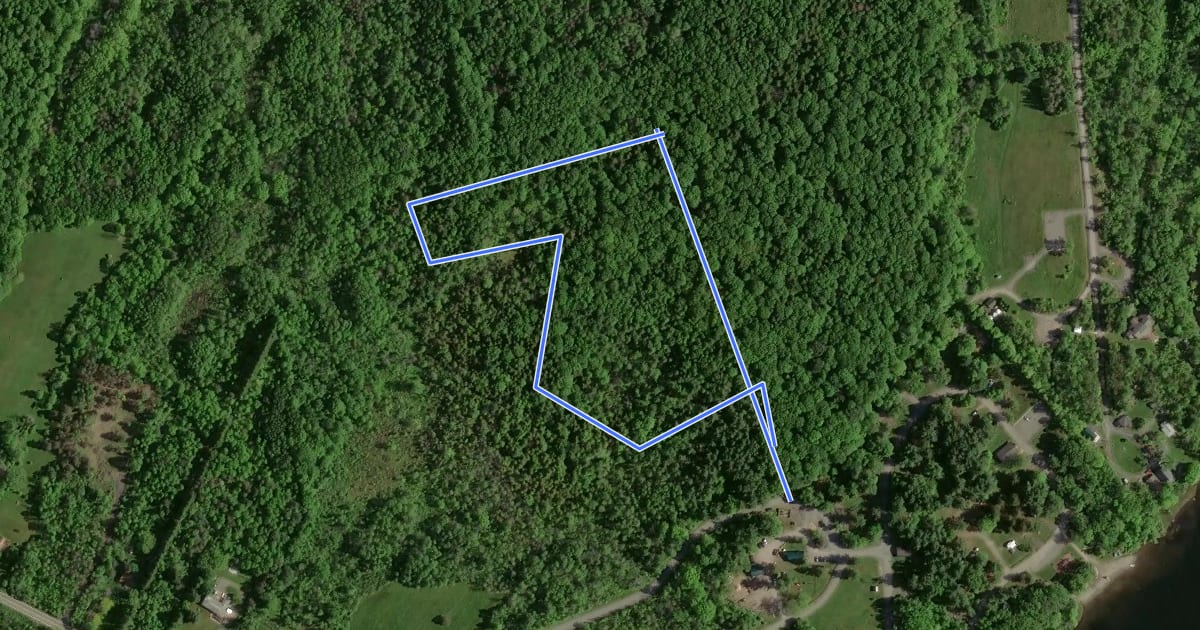 Маршрут Campground Trail на спутниковом снимке