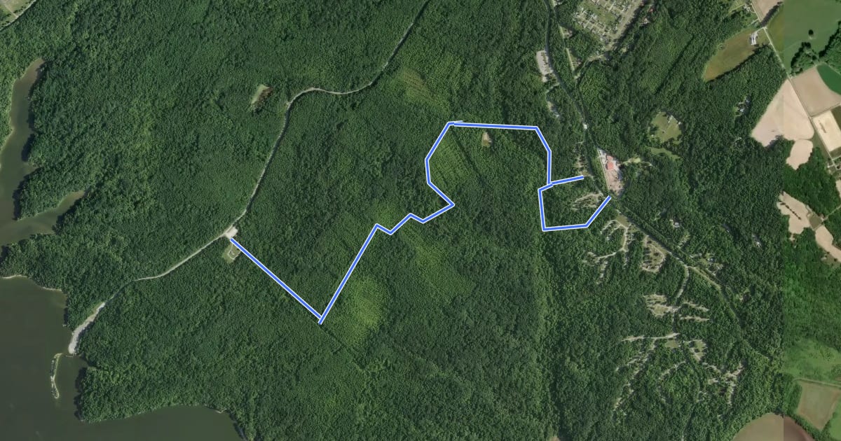 Маршрут Campground Trail на спутниковом снимке
