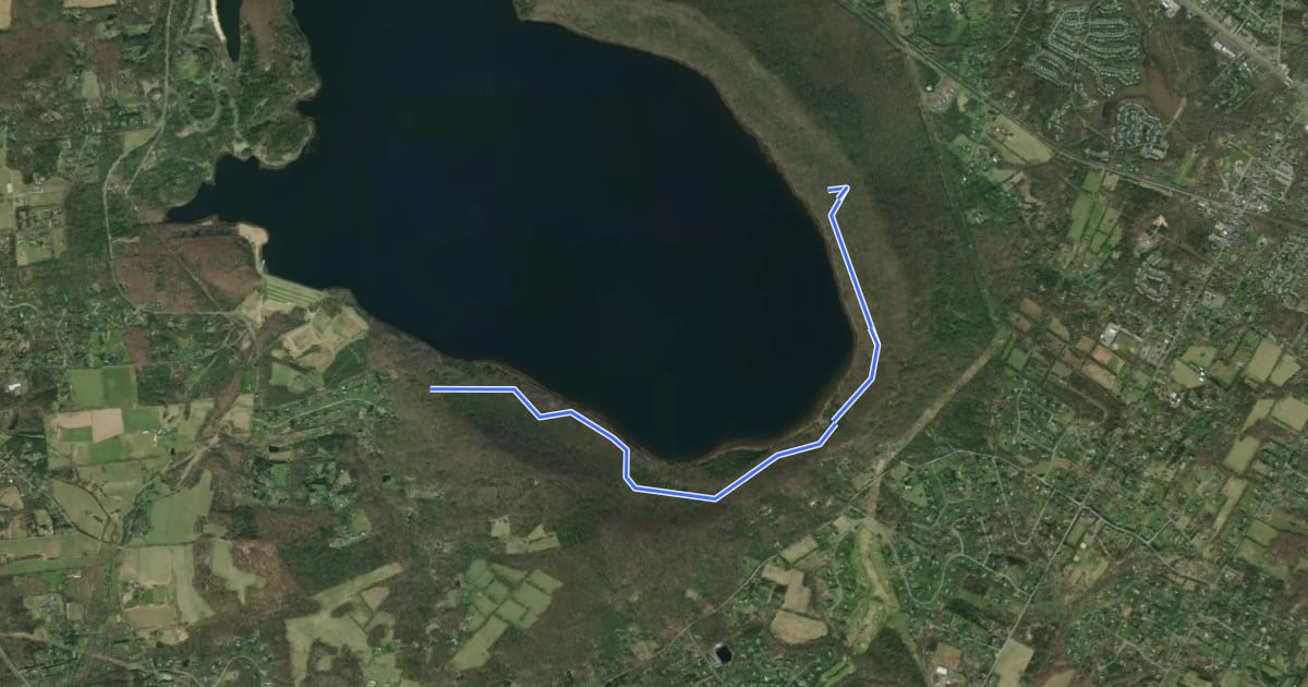 Маршрут Campground Trail на спутниковом снимке