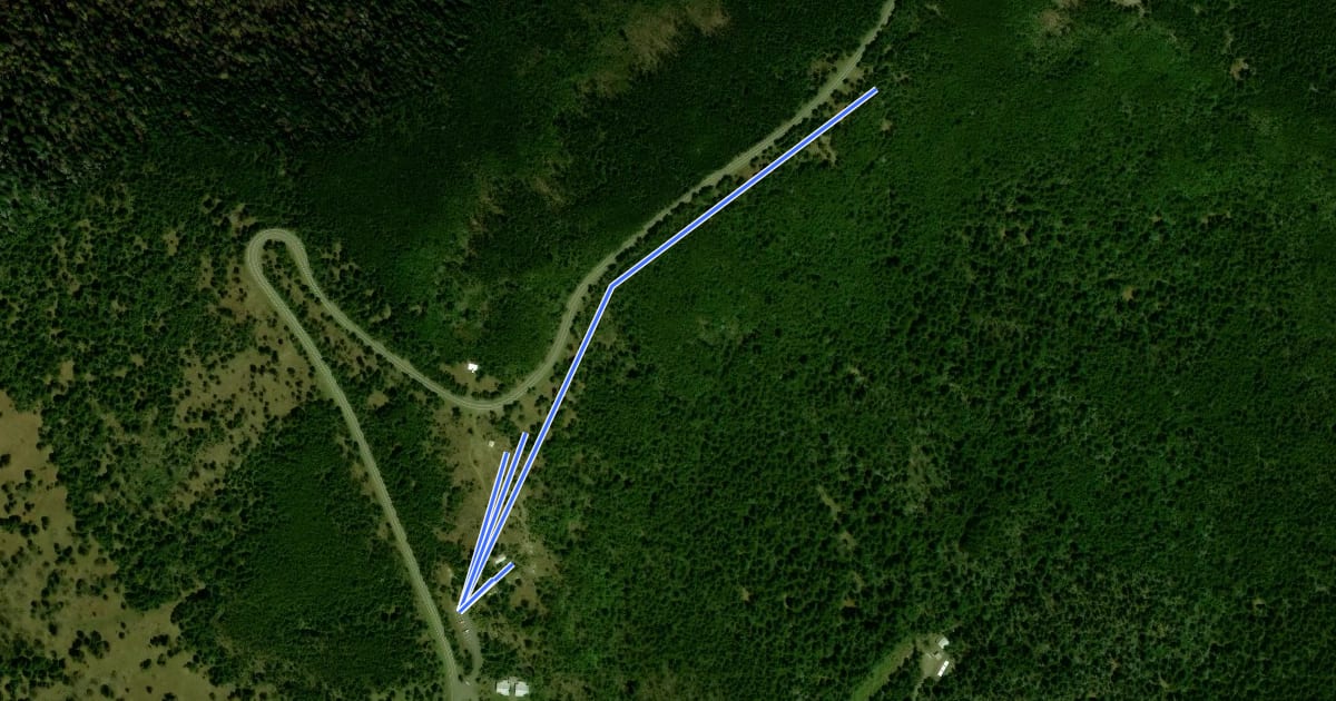 Маршрут Campground Trail на спутниковом снимке