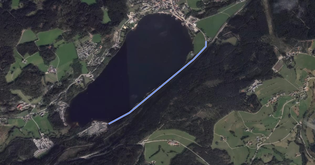 Маршрут Campingplatz Bankenhof - Titisee Seehof на спутниковом снимке