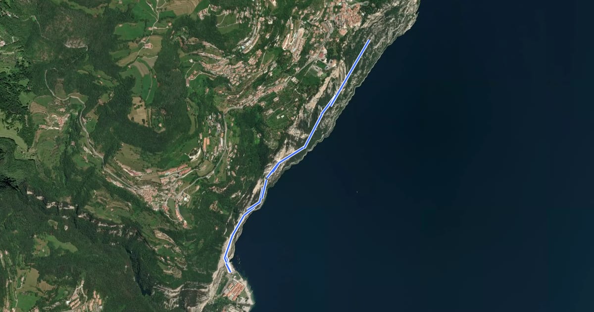 Маршрут Campione, Pieve на спутниковом снимке