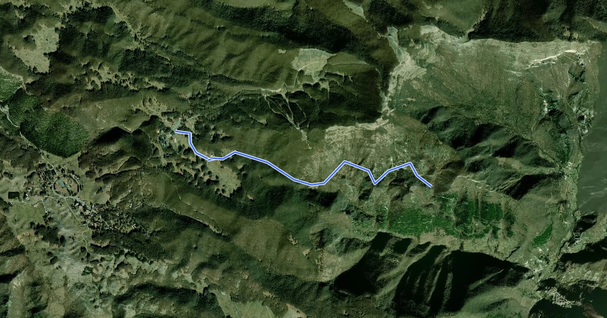 Маршрут Campo dell'Osso-Fonte delle Vaglie на спутниковом снимке