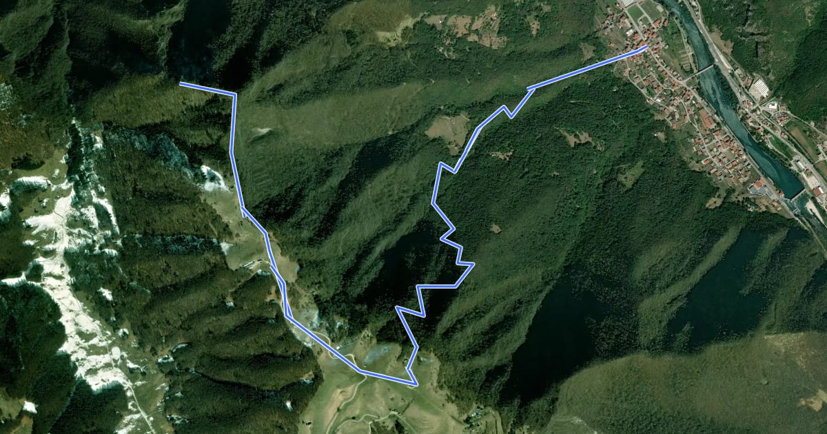 Маршрут Campolongo sul Brenta - Casare di Campolongo - Monte Campolongo на спутниковом снимке