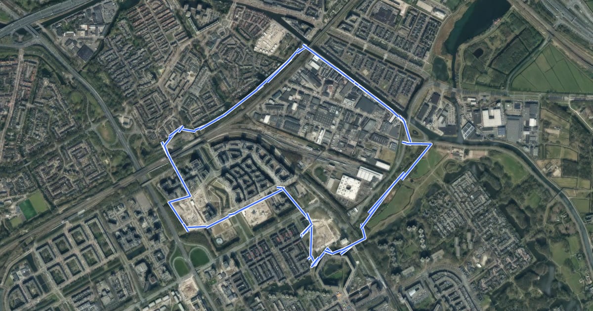Маршрут Campusroute на спутниковом снимке