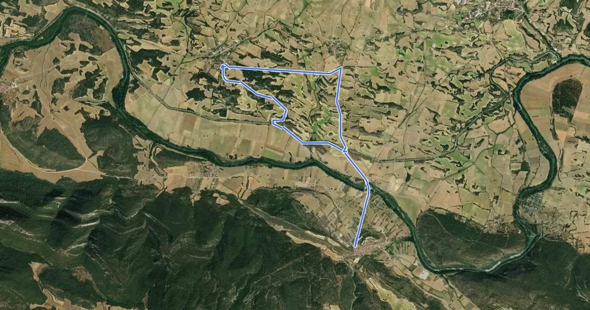 Маршрут Canal de Fontecha на спутниковом снимке